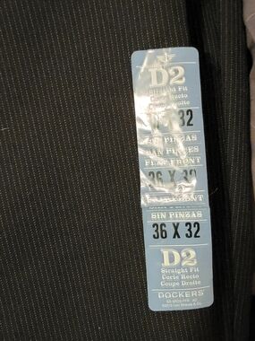 Dockers Black Pinstripe Dress Pants